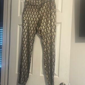 New York & Company Black and Gold Straight Leg pants
